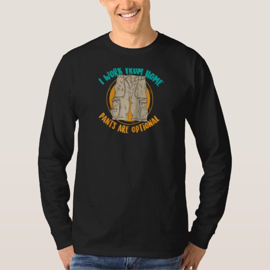 私はホームパンツから仕事は任意の自営 Tシャツ (正面)