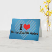 私はホームヘルスエイデスが大好き カード (黄色い花)