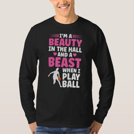 私はホールの美しいで、私はBの時遊は獣だ Tシャツ (正面)