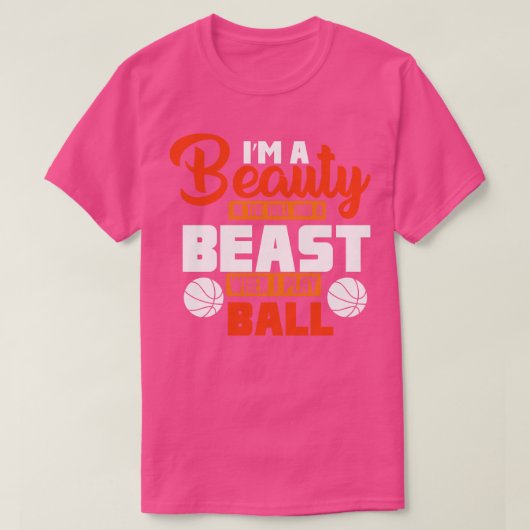 私はホールの美しいと私がバ遊イの獣 Tシャツ (デザイン正面)