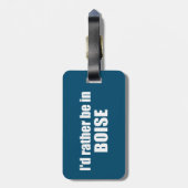 私はボイシのアイダホにいるほうがいい ラゲッジタグ (裏面縦)