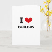 私はボイラーを愛します カード (黄色い花)