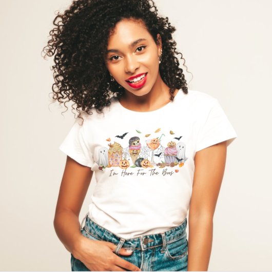 私はボオのためにここに来ている |ハロウィーンTシャツを飲む Tシャツ