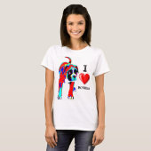 私はボクサー-犬--を愛します Tシャツ (正面フル)