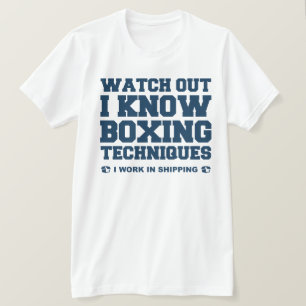 私はボクシングの技術を知っている Tシャツ