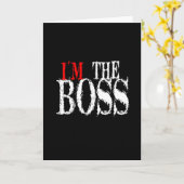 私はボスの挨拶状 カード (黄色い花)