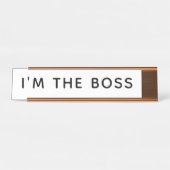 私はボスデスク名プレート デスクネームプレート (正面)