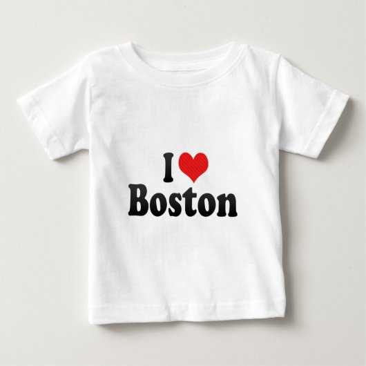 私はボストンを愛します ベビーTシャツ (正面)