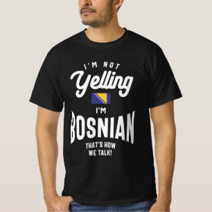 私はボスニア・ボスニアプライドで叫んでいおもしろいない Tシャツ
