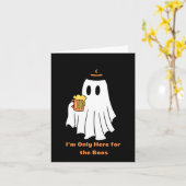 私はボスハロウィーンのユーモアのためだけにここにいる不気味。 カード (黄色い花)