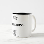 私はボス、マグ ツートーンマグカップ (正面右)
