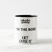 私はボス、マグ ツートーンマグカップ (中央)