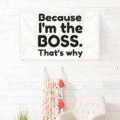 私はボス 横断幕 (インサイチュ)