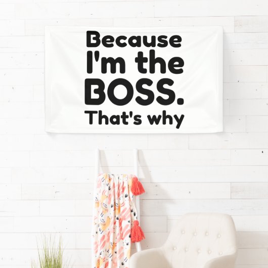 私はボス 横断幕 (インサイチュ)