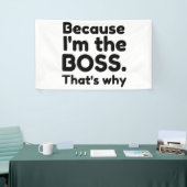 私はボス 横断幕 (トレードショー)