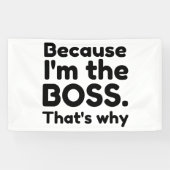 私はボス 横断幕 (横)