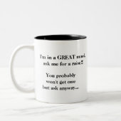 私はボス(1)です ツートーンマグカップ (左)