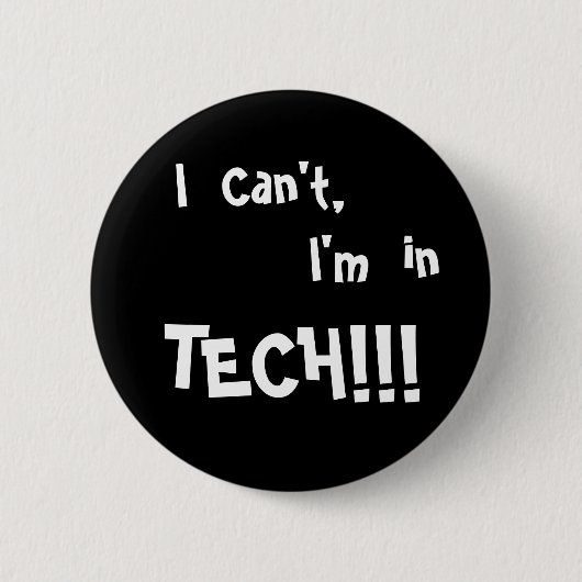 私はボタンがかかることができません 缶バッジ (正面)