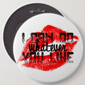 私はボタンを好むものは何でもしてもいいです 缶バッジ (正面&裏面)