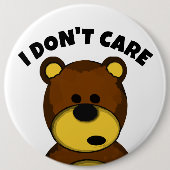私はボタン気にを持たない 缶バッジ (正面)