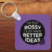 私はボッシーじゃない…キーホルダー(v2) キーホルダー (正面)