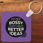 私はボッシーじゃない…キーホルダー(v2) キーホルダー (裏面)