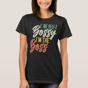 私はボッシーではない私はボスカッコいいボスヴィンテージ Tシャツ