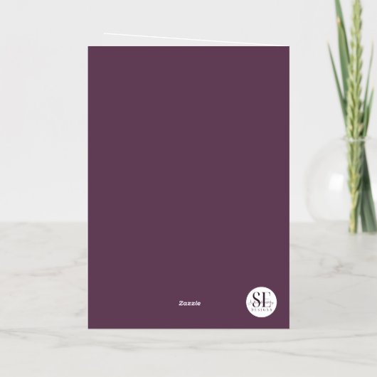 私はボッシーではない私はボスグリッタータイポグラフィ 箔シーズンカード (裏面)