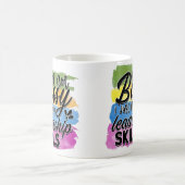 私はボッシーではない/リーダーシップのスキル コーヒーマグカップ (中央)