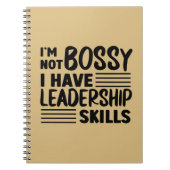 私はボッシー引用文のオフィスおもしろいではない ノートブック (正面)