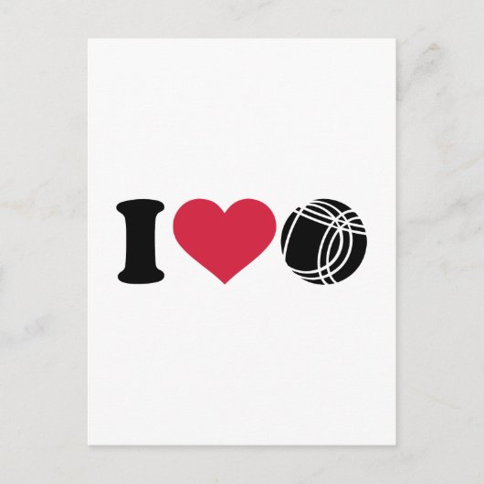 私はボッチャ・ペタンケが大好き ポストカード (正面)