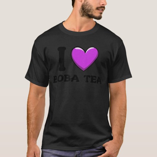 私はボバティーバブルティー愛好家を愛する_1 Tシャツ (正面)