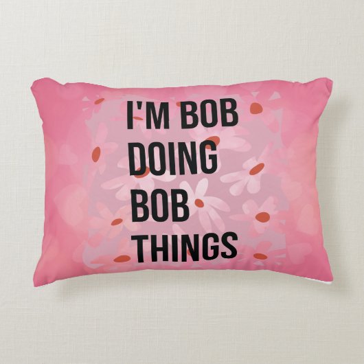 私はボブボブ物産装飾用クッション、私はボブ アクセントクッション (正面)