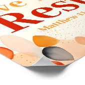 私はボホ与えクリスチャンウォールアートプリントを残す ポスター (角)