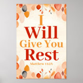 私はボホ与えクリスチャンウォールアートプリントを残す ポスター (正面)