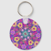 私はボホ神の花の子かわいらし キーホルダー (正面)