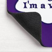 私はボランティアキースローガンおもしろいだ マウスパッド (コーナー)