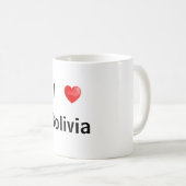 私はボリビアが大好きだ コーヒーマグカップ (正面右)