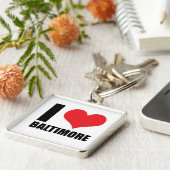 私はボルチモアが大好き キーホルダー (側面)