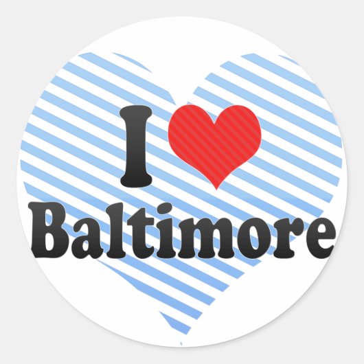 私はボルチモアが大好き ラウンドシール (正面)