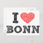 私はボンを愛します ポストカード (正面/裏面)