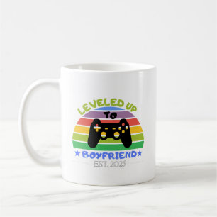 私はボーイフレンドのゲーマーおもしろいエストにレベルアップ。2025 コーヒーマグカップ