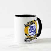 私はボーイフレンドの写真の白について過激だ マグカップ (正面右)