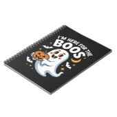 私はボースのためにここにいる – 面白いハロウィーンデザイン ノートブック (左側)