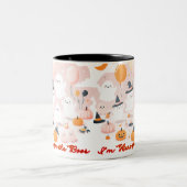 私はボース・ハロウィーンのためにここに来た ツートーンマグカップ (中央)