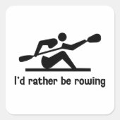 私はボートを漕ぎたい スクエアシール (正面)