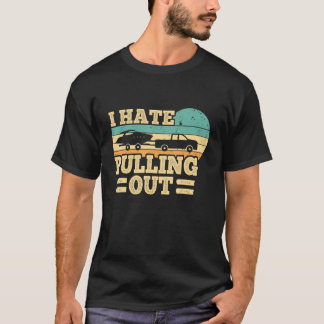 私はボートレトロ船キャプテン1を引き出すのが嫌い Tシャツ