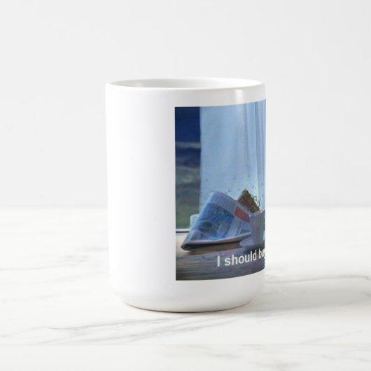 私はボート猫のミームのマグを買うべきです コーヒーマグカップ (中央)
