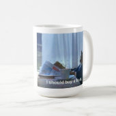 私はボート猫のミームのマグを買うべきです コーヒーマグカップ (正面右)