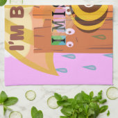 「私はボードだ – 私は恋しく思あなた:あよくはしゃぐあ&プニーあいさつ キッチンタオル (折り畳み)